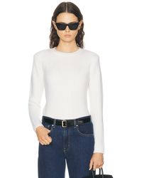 TOTEME - Structured Crew Knit Sweater - Lyst