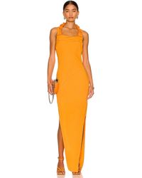 Helmut Lang Twist Dress - Orange