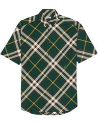 Burberry - Short Sleeve Check Pattern Shirt - Lyst