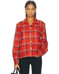 Bode - Gable Plaid Overshirt - Lyst