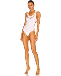 Alaïa - Perforation One Piece Swimsuit - Lyst