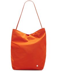 The Row Park Large Nylon Tote Bag in Black | Lyst