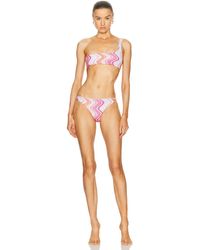 Missoni - One Shoulder Bikini Set - Lyst