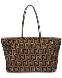 Fendi - Zucca Roll Tote Bag - Lyst