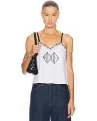 Bode - Diamond Monogram Tank Top - Lyst