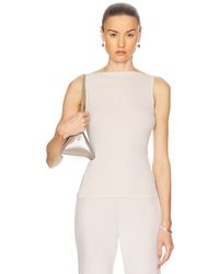 Enza Costa - Silk Knit Sleeveless Boatneck Top - Lyst