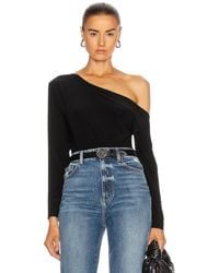 Norma Kamali - Long Sleeve Drop Shoulder Bodysuit - Lyst