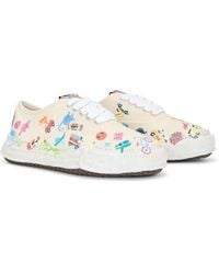 Maison Mihara Yasuhiro - Baker Original Sole Canvas Stickers Print Low-Top Sneaker - Lyst