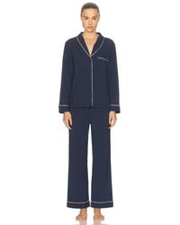 Lunya - Slumberknit Shawl Collar Pant Set - Lyst