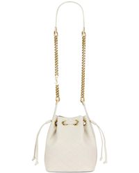 Saint Laurent - Small Cassandre Quilted Bucket Bag - Lyst