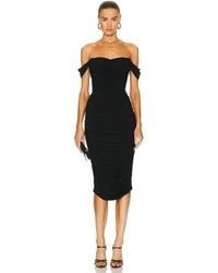 Norma Kamali - Walter Midi Dress With Winglet Sleeves - Lyst