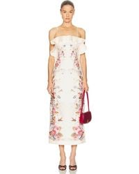 Zimmermann - Patience Frill Midi Dress - Lyst