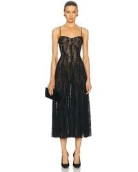 Norma Kamali - Underwire Midcalf Dress With Bodysuit - Lyst