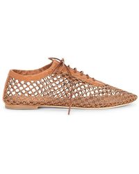 STAUD - Kit Lace Up Flat - Lyst