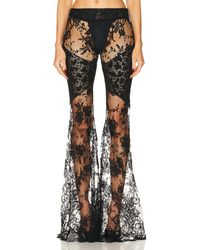 Roberto Cavalli - Flared Floreal Chantilly Lace Pant - Lyst
