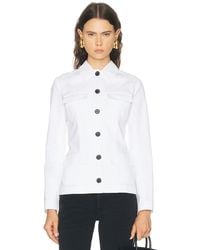 Brandon Maxwell - Gage Fitted Button Up Jacket - Lyst