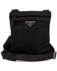 Prada - Tessuto Flat Messenger Bag - Lyst