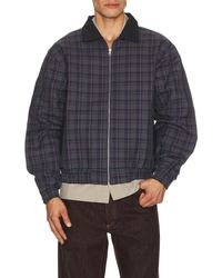 Pas Une Marque - Plaid Bomber Jacket - Lyst
