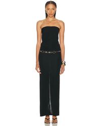 Christopher Esber - Tortoise Chain Link Strapless Drape Dress - Lyst