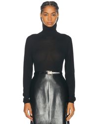 Saint Laurent - Turtleneck Top - Lyst