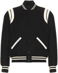 Saint Laurent - Teddy Bomber Jacket - Lyst