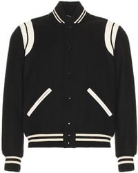 Saint Laurent - Teddy Bomber Jacket - Lyst