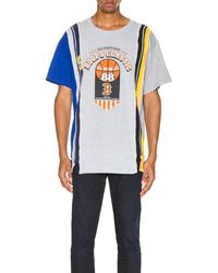 Needles 7 Cuts Wide College S/s Tee - Blue