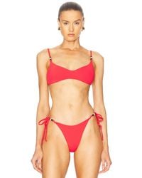Bondeye - Mika Reversible Cropped Bikini Top - Lyst