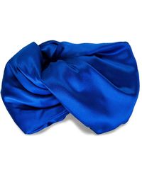 Saint Laurent Twisted Turban - Blue