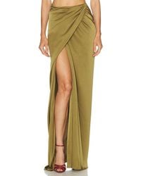 Atlein - Draped Long Skirt - Lyst