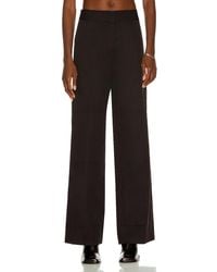 Slacks and Chinos Wide-leg and palazzo trousers Womens Clothing Trousers Raf Simons Synthetic Recycled Polyester Trousers in Black 