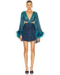 PATBO - X Alessandra Ambrioso Ombre Sequin Mini Dress - Lyst
