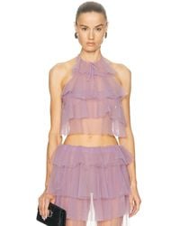 AKNVAS - Bodil Ruffle Top - Lyst