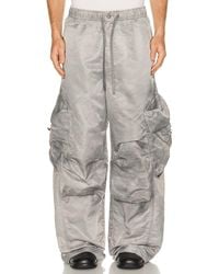 Feng Chen Wang - Sand Washed Nylon Cargo Pants - Lyst