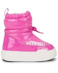 Moon Boot - Junior Park Tube Mid Glitter Waterproof Boot - Lyst
