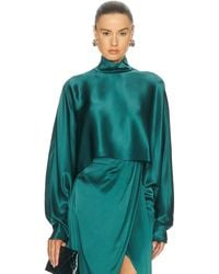 LAPOINTE - Satin Caftan Top - Lyst