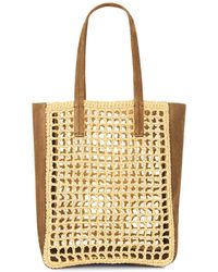 KHAITE - Zoe Small Raffia Tote Bag - Lyst
