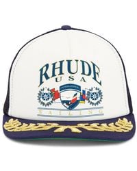 Rhude - Usa Sailing Icon Trucker Hat - Lyst