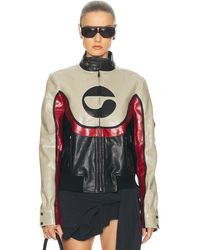 Coperni - C Logo Leather Jacket - Lyst