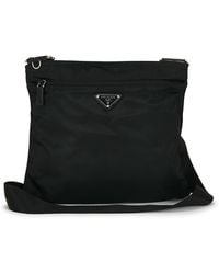 Prada - Tessuto Flat Messenger Bag - Lyst