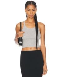ÉTERNE - Cropped Rib Tank Top - Lyst
