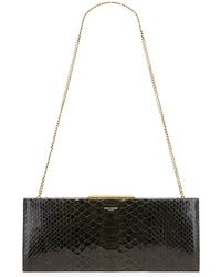 Saint Laurent - Python Small Midnight Pochette Bag - Lyst