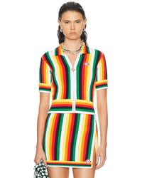 Casablancabrand - Striped Towelling Top - Lyst