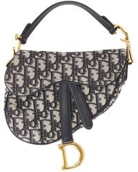 Dior - Trotter Oblique Mini Saddle Bag - Lyst