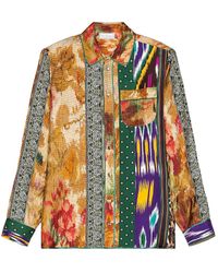 Pierre Louis Mascia Aloe Long Sleeve Shirt - Multicolor