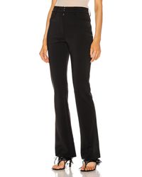 Alexander Wang Mid Rise Flared Leg Trouser - Schwarz