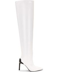 Courreges - Sharp Leather High Boots - Lyst