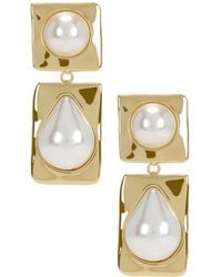 retroféte - Savannah Pearl Drop Earring - Lyst
