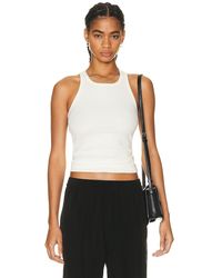 ÉTERNE - High Neck Fitted Tank Top - Lyst