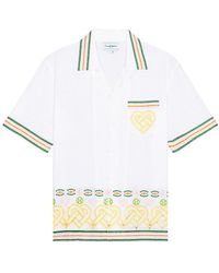 Casablancabrand - Broderi Anglaise Gradient Hearts Cotton Shirt - Lyst